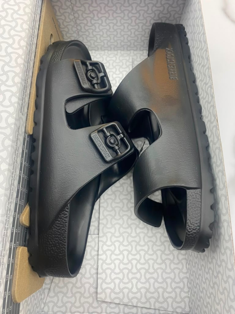 Title: Birkenstock Arizona EVA Black Slide Sandals Lightweight Waterproof Comfor - Picture 3 of 4